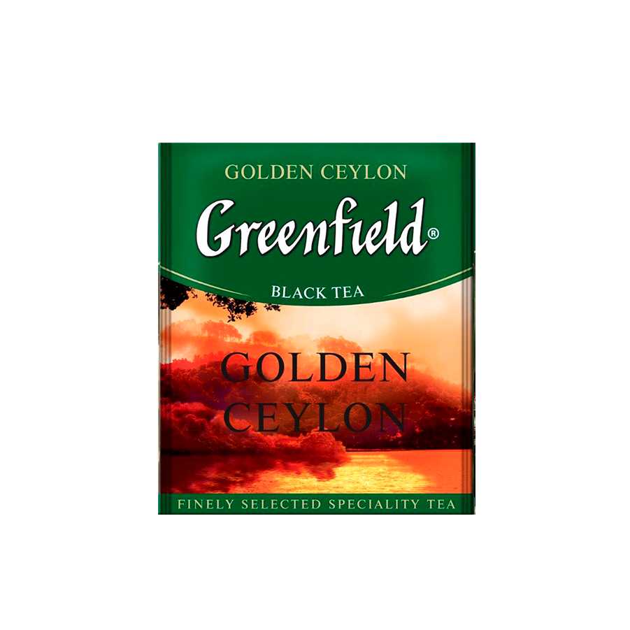 Чай черный Гринфилд Голден Цейлон (2,0 г * 100 п), пак., п/э (10 шт)