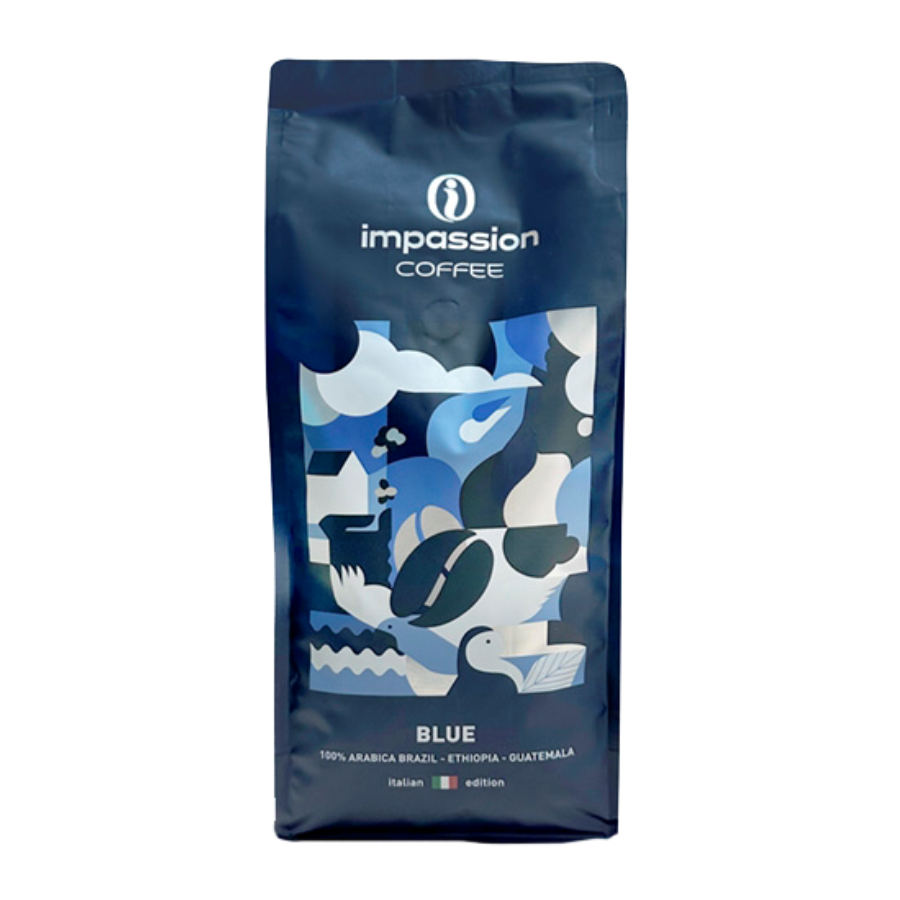 Кофе в зернах Impassion Blue (Espresso Blend №1), 1 кг (свежая обжарка)