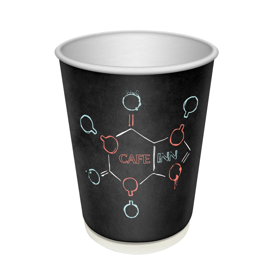 Стак.Бумажный CAFEINN 330 мл 2-х слойный, 20*20, (400шт)