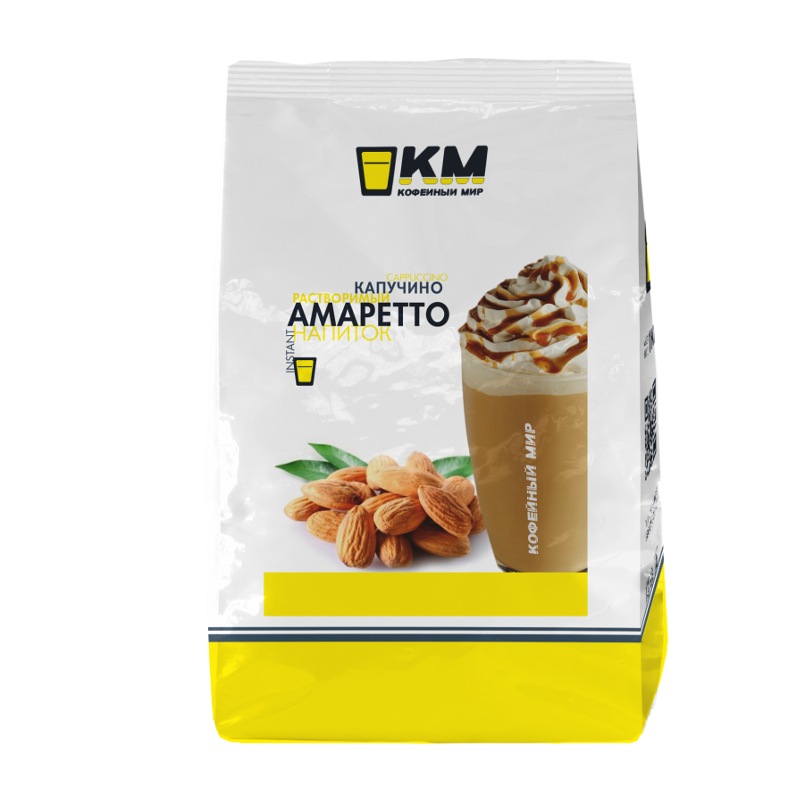 Капучино "Кофейный мир" с ароматом Амаретто ,1кг