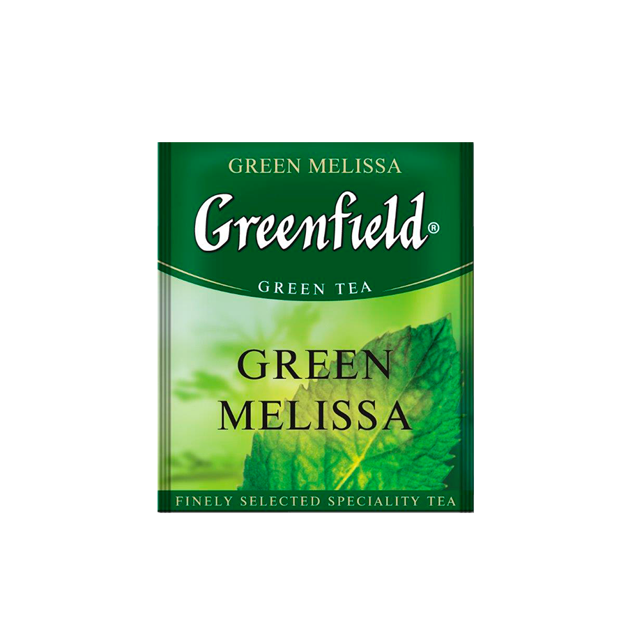Чай зеленый Гринфилд Грин Мелисса (1,5 г * 100 п),пак, п/э