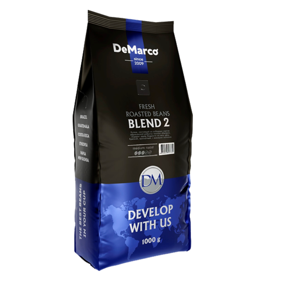 Кофе в зернах De Marco Fresh Roast Blend 2, 1кг