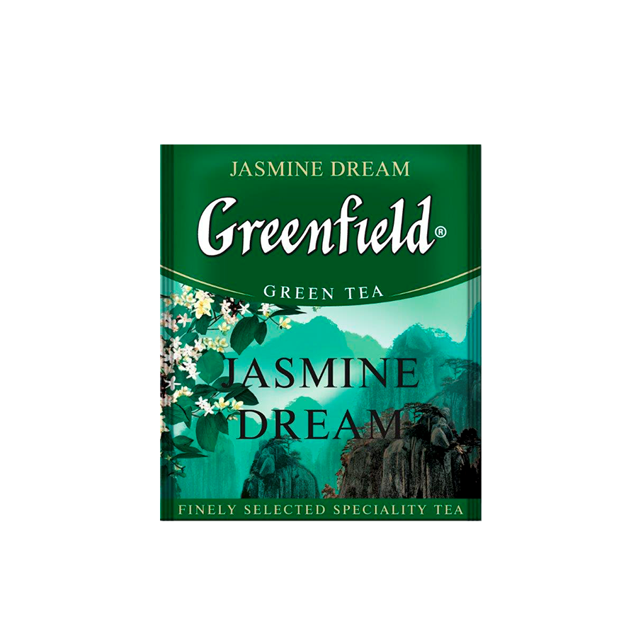 Чай зеленый Гринфилд Жасмин Дрим (2,0 г * 100 п),пак, п/э