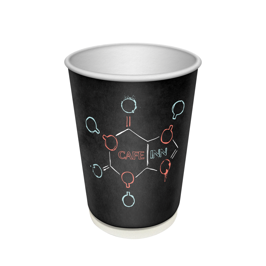 Стак.Бумажный CAFEINN 250 мл 2-х слойный, 20*25, (500шт)