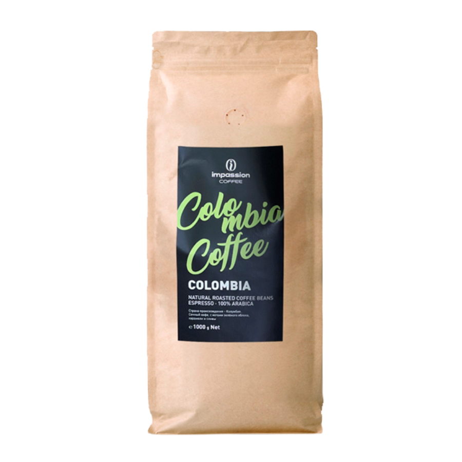 Кофе в зернах Impassion Colombia Andino, 1 кг (свежая обжарка)