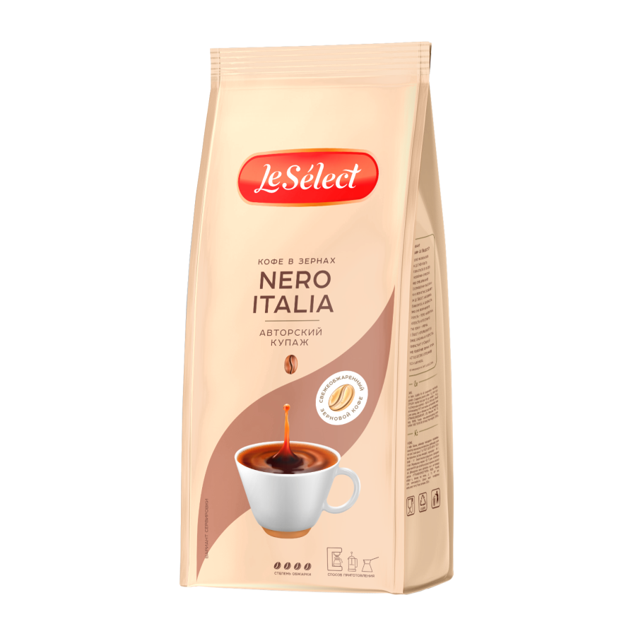 Кофе в зернах "Le Select" Nero Italia, 0,2 кг