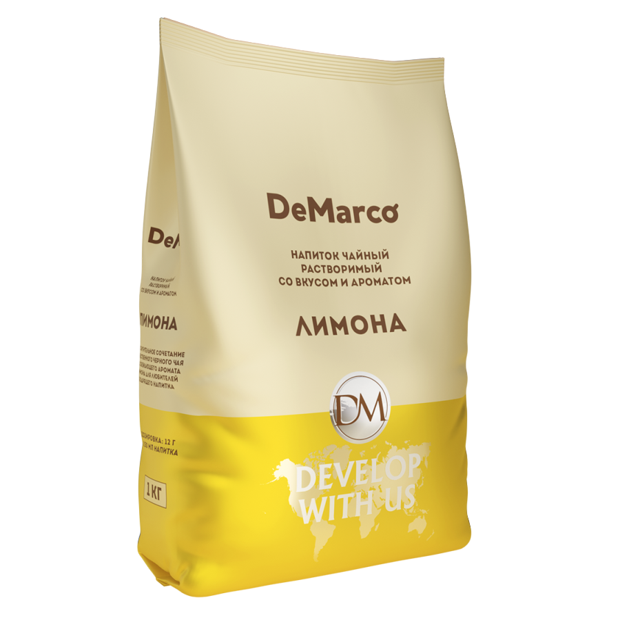 Чайный напиток De Marco с ароматом лимон, 1 кг
