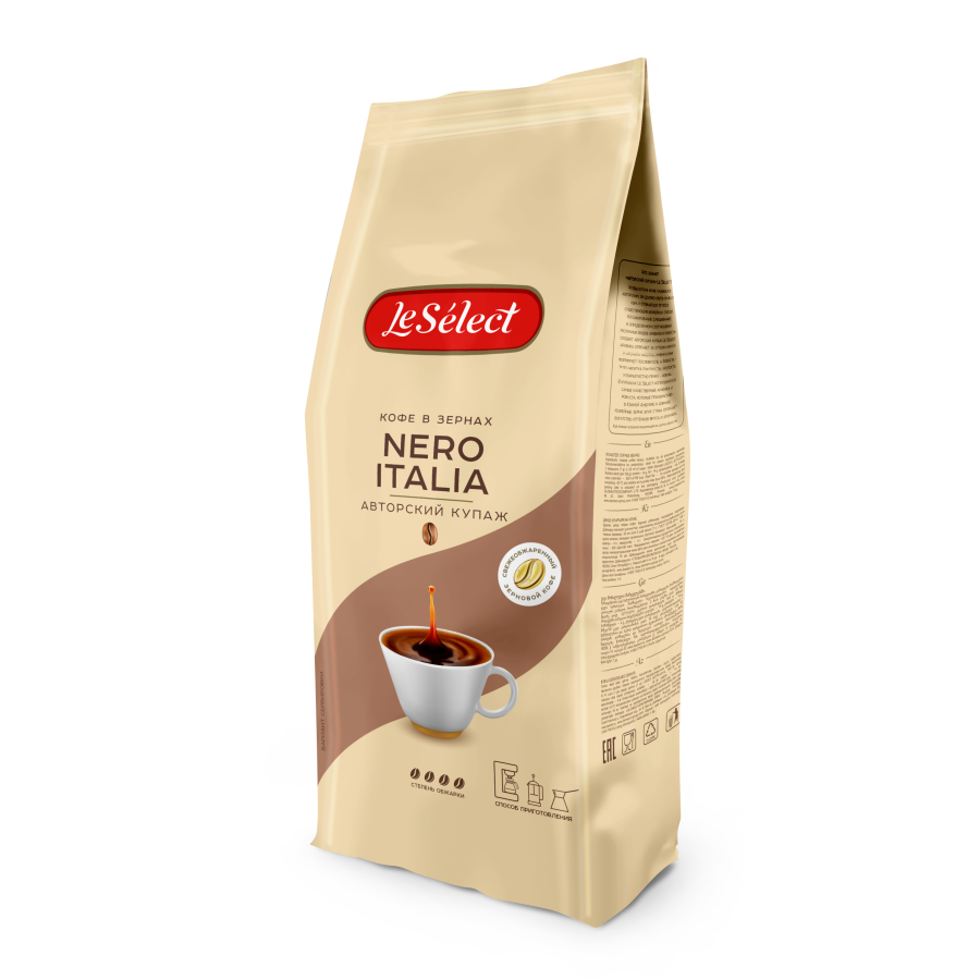 Кофе в зернах "Le Select" Nero Italia, 1 кг
