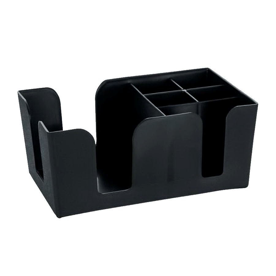 Подставка для салфеток барная, абс-пластик; H=10,L=24,B=14.5см;черный