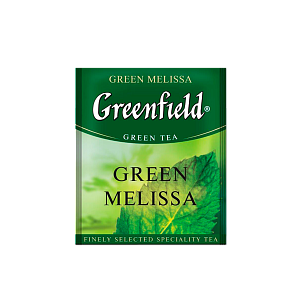 Чай зеленый Гринфилд Грин Мелисса (1,5 г * 100 п),пак, п/э