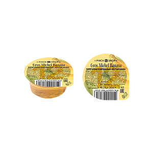 Сироп "Желтый банан" ароматизированный порционный"Pinch&Drop"15 мл (50шт)