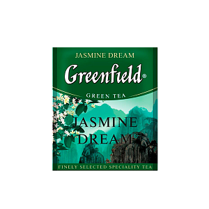 Чай зеленый Гринфилд Жасмин Дрим (2,0 г * 100 п),пак, п/э