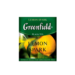 Чай черный Гринфилд Лемон Спарк (1,5 г * 100 п), пак., п/э